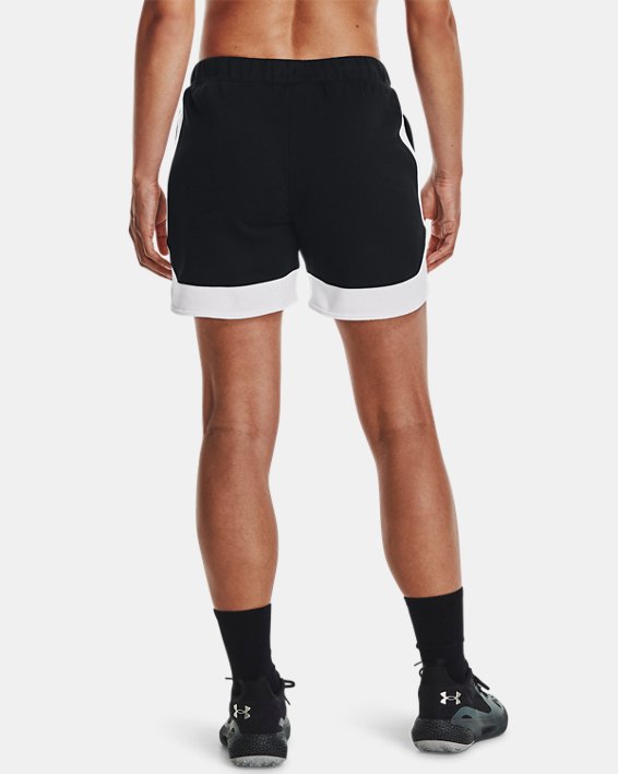 Women's UA Fleece Shorts, Black, pdpMainDesktop image number 1